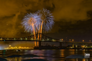 Feux d'artifice de la ronde à Montréal