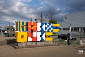 Le voilier-école italien Amerigo Vespucci amarré au Grand Quai du Port de Montréal.